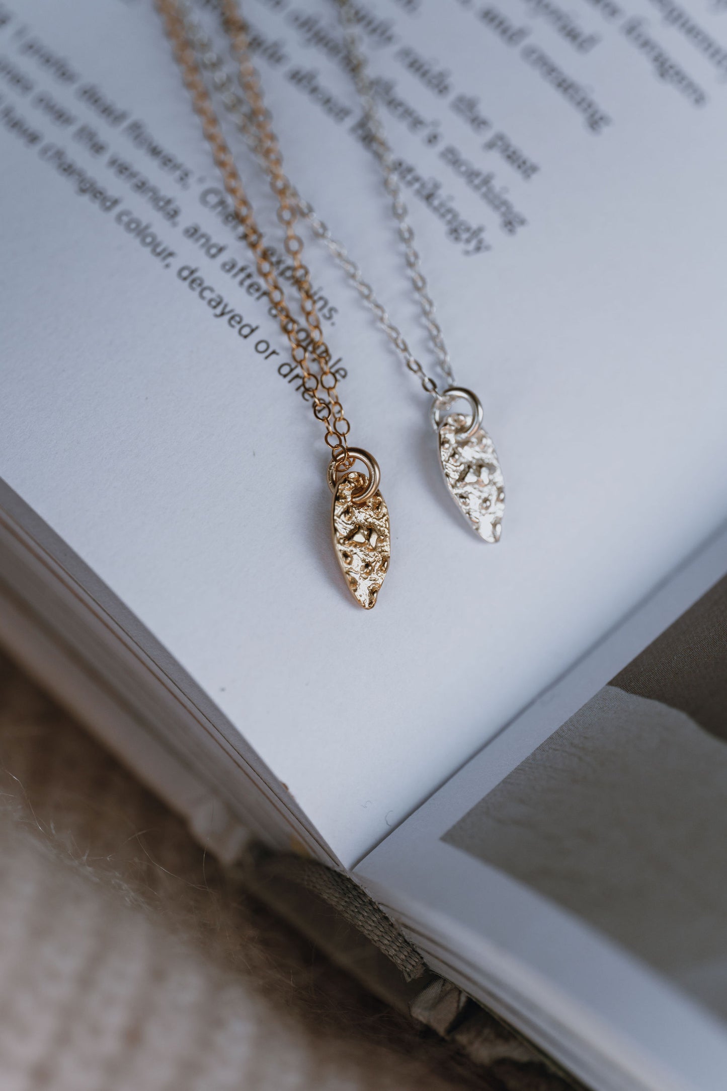 Gold Vermeil Falling Petal Necklace