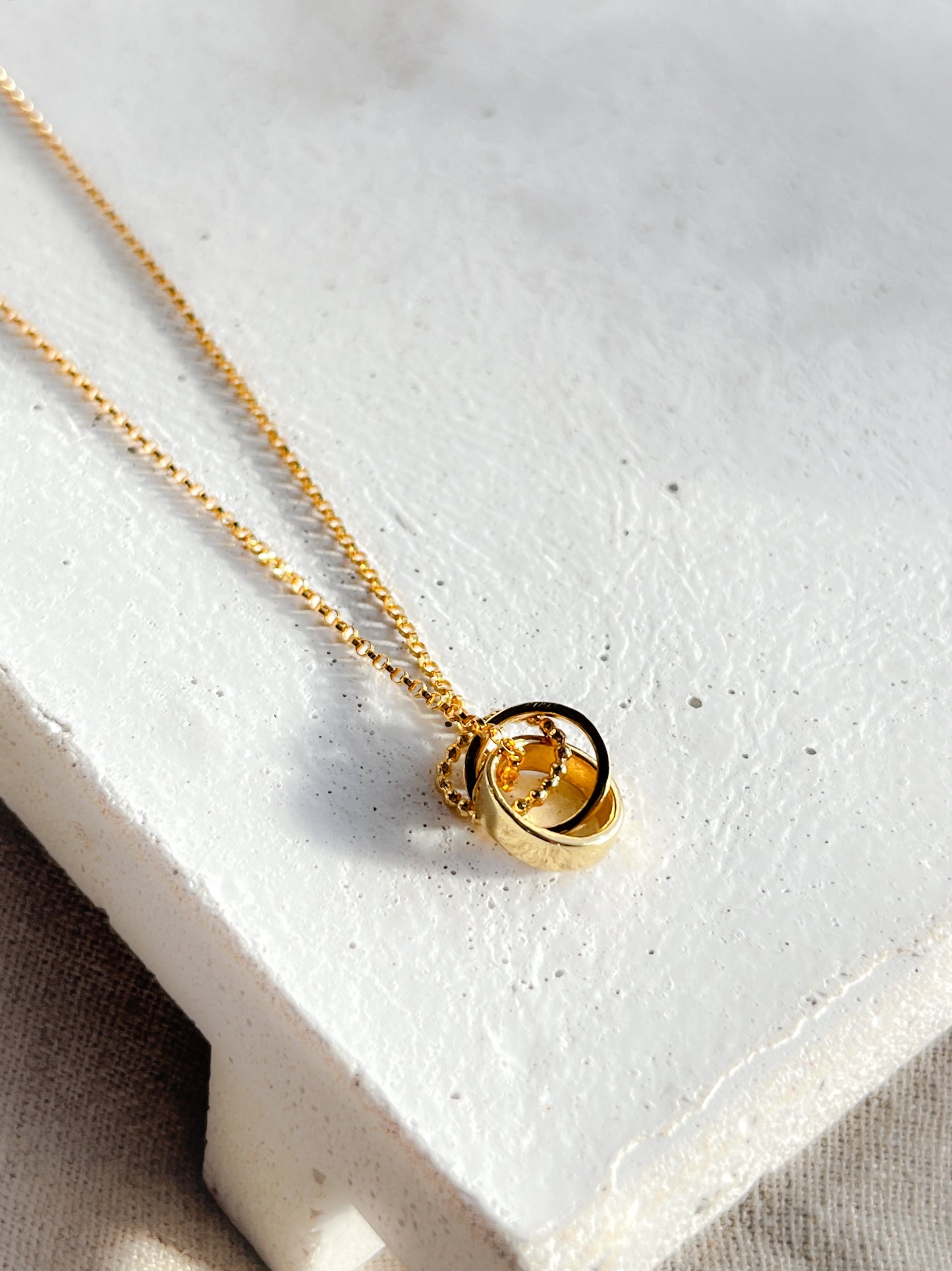 Gold Vermeil Multi Links of Love Necklace