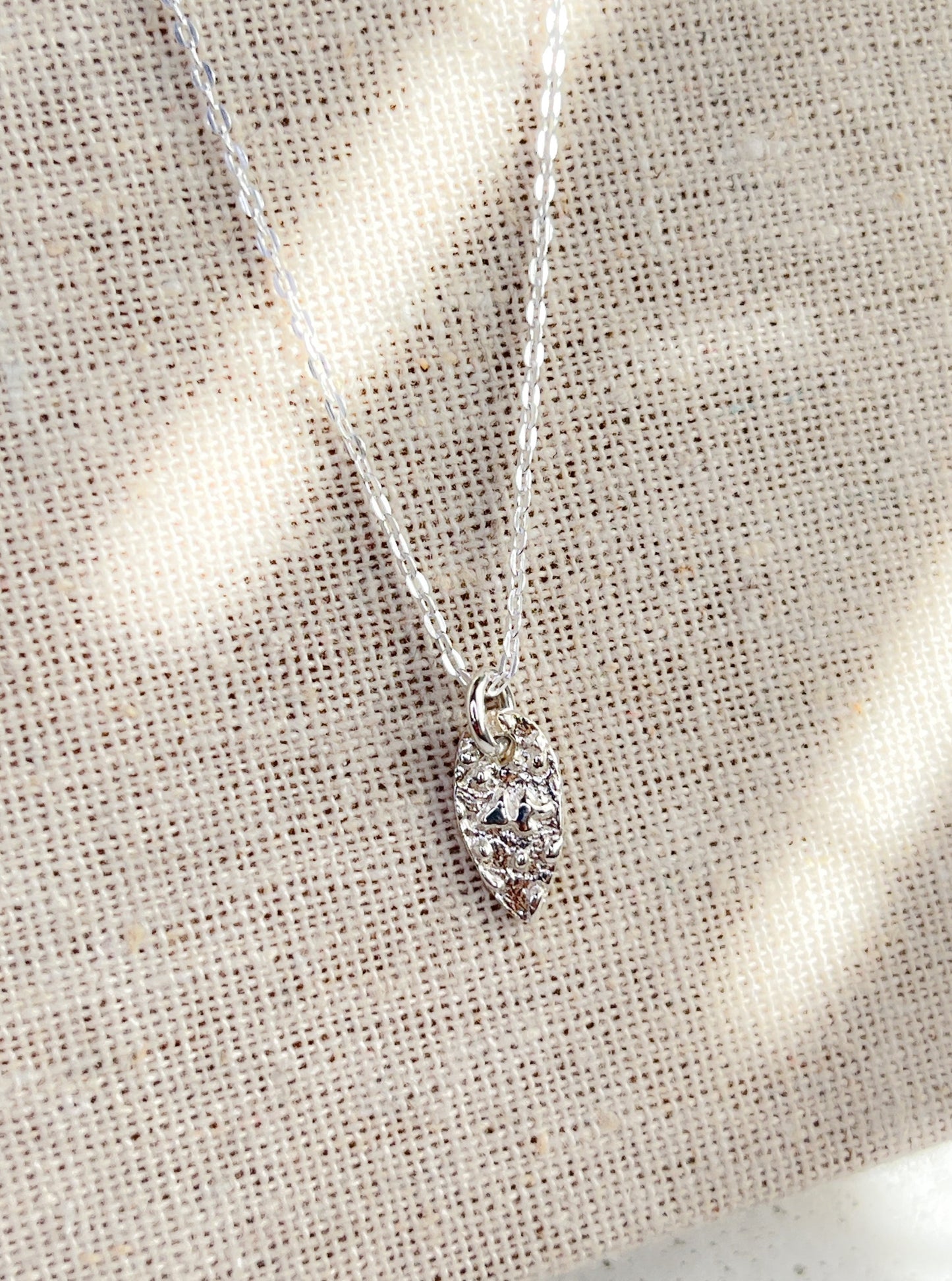 Sterling Silver Falling Petal Necklace