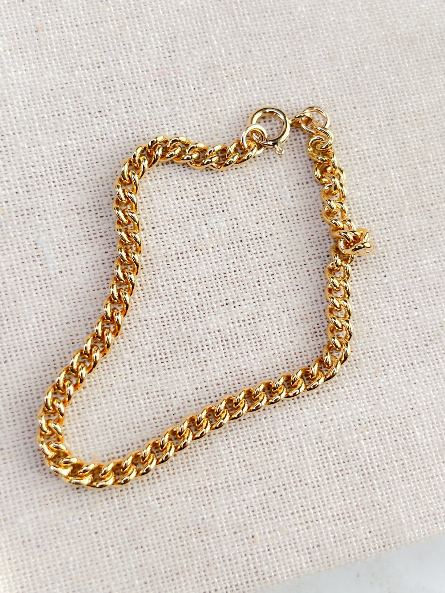 Gold vermeil Chunky Curb Chain Bracelet