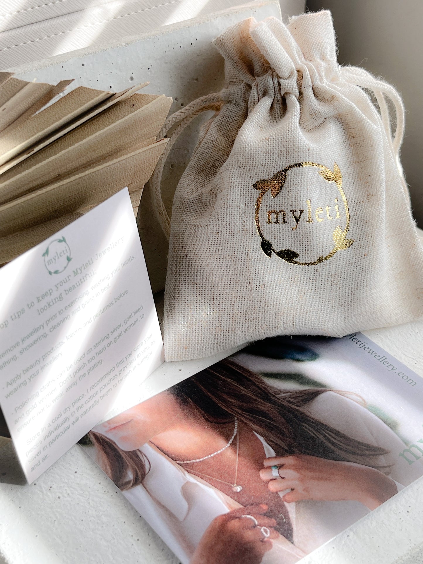 SAMPLE SALE - Gold Vermeil Molten Heart and Charm Necklace - Myleti Jewellery