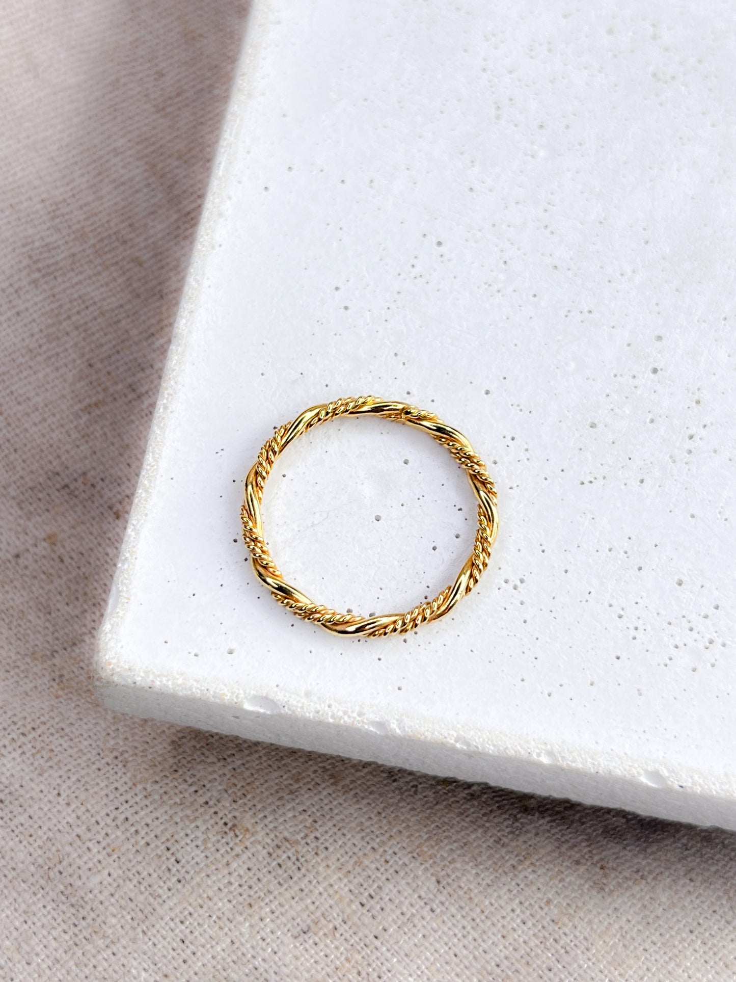 Gold Vermeil Double Twist Band Ring
