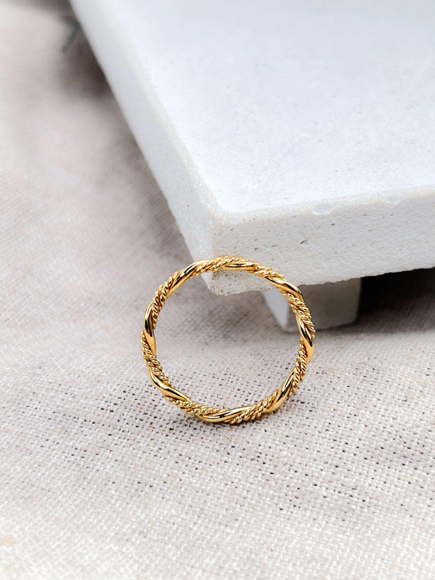 Gold Vermeil Double Twist Band Ring