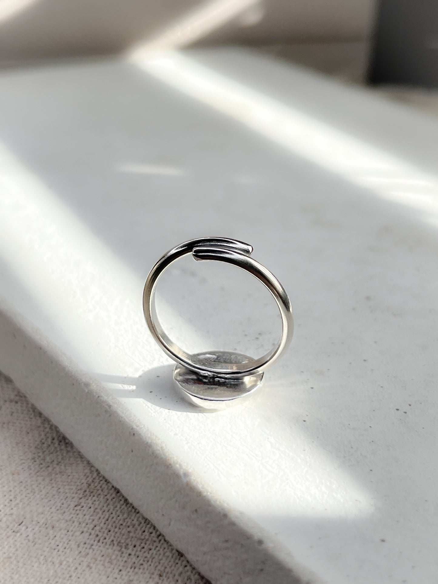 Sterling Silver Adjustable Warrior Coin Ring