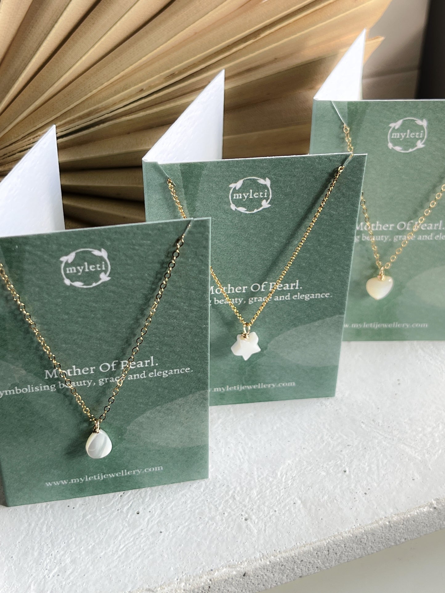 Gold Mother of Pearl Gift Necklace