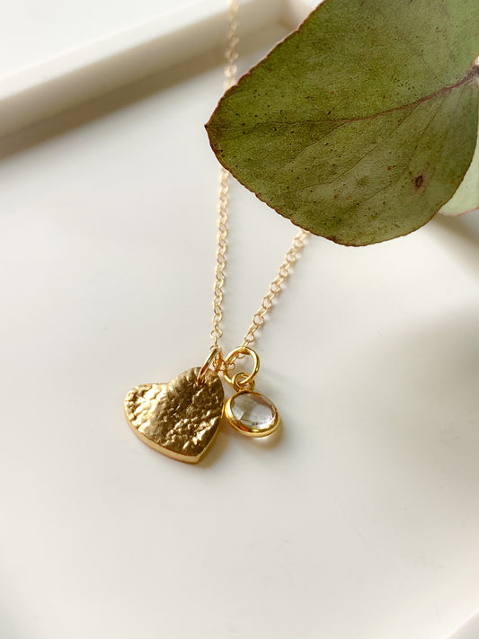 Handmade Heart and Charm Necklace - Myleti Jewellery