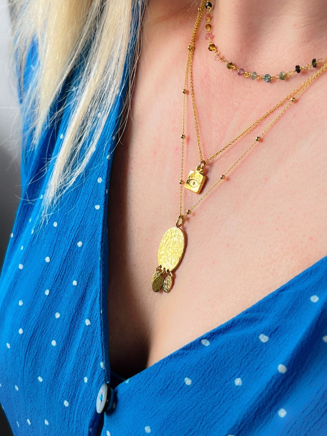 Beautiful Tourmaline Bead Chain Necklace - Myleti Jewellery